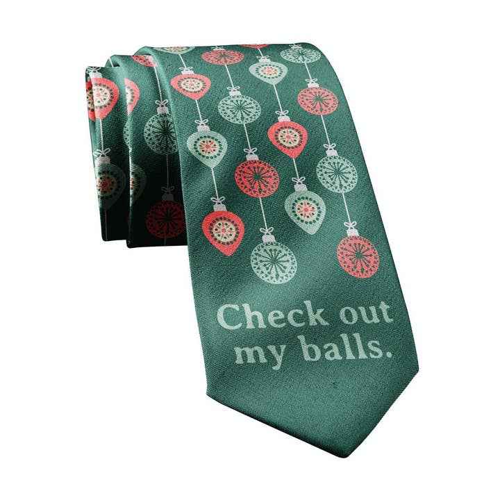 Novelty Christmas Tie – Crazy Dog T-Shirts Holiday Necktie