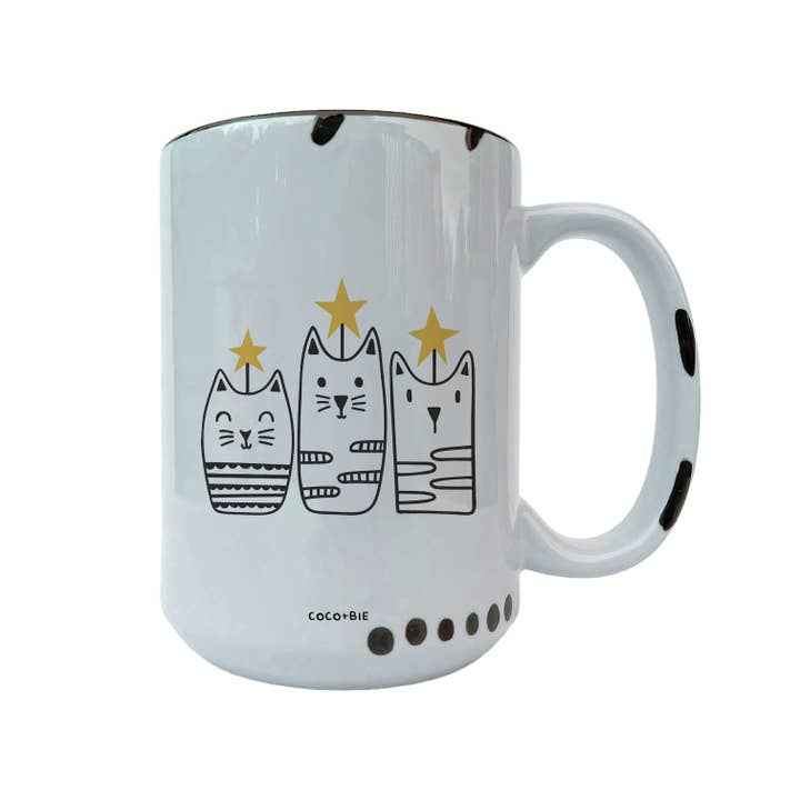 Christmas Cat Mug 15oz Ceramic - Coco+bie Designs