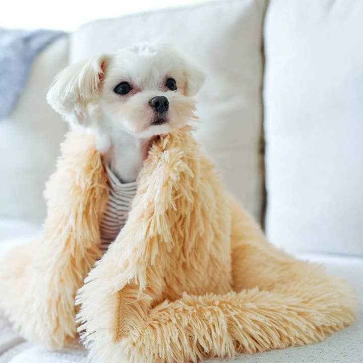 Non-Shedding Pet Blanket, Machine Washable Vegan Fur
