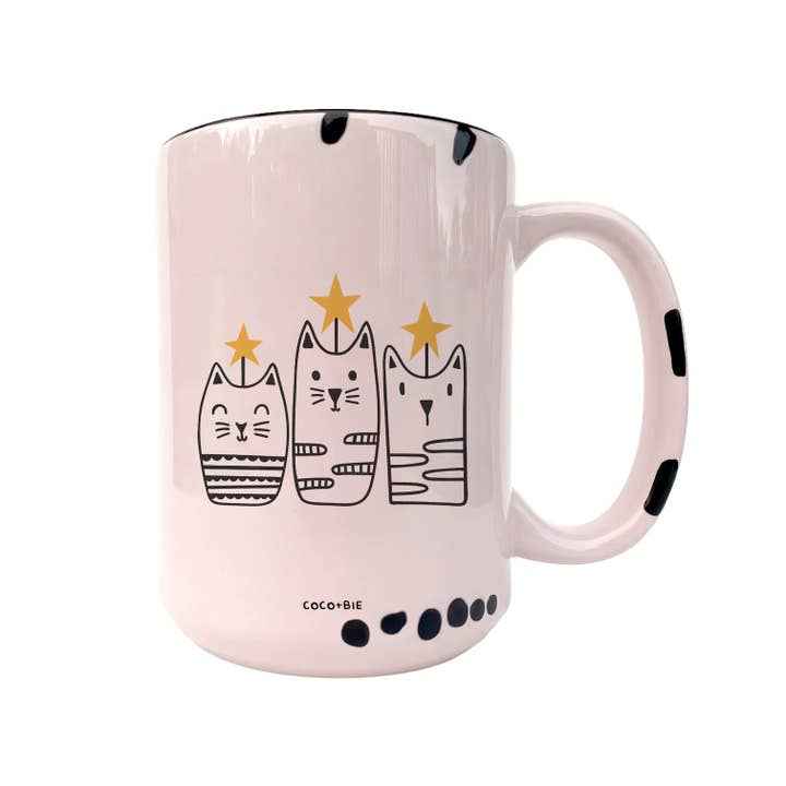 Christmas Cat Mug 15oz Ceramic - Coco+bie Designs