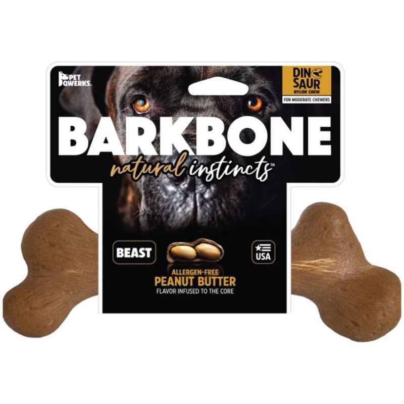 BarkBone Natural Instincts Peanut Butter Nylon Dog Chew