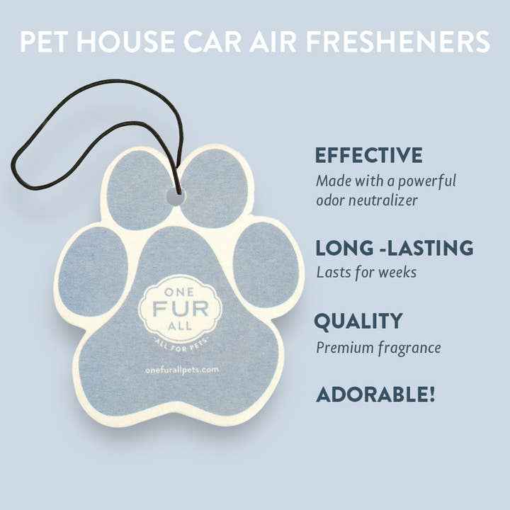 Sunwashed Cotton Car Air Freshener–pet House by One Fur All