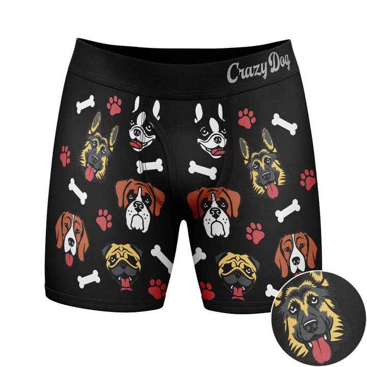 Funny Boxer Briefs for Men Dog Lovers