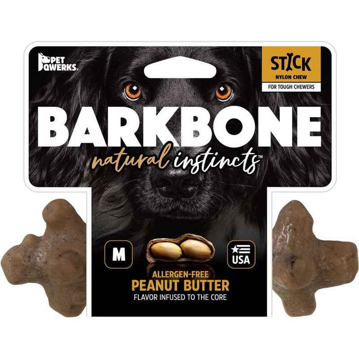 BarkBone Natural Instincts Stick Peanut Butter Infused Nylon Dog Chew