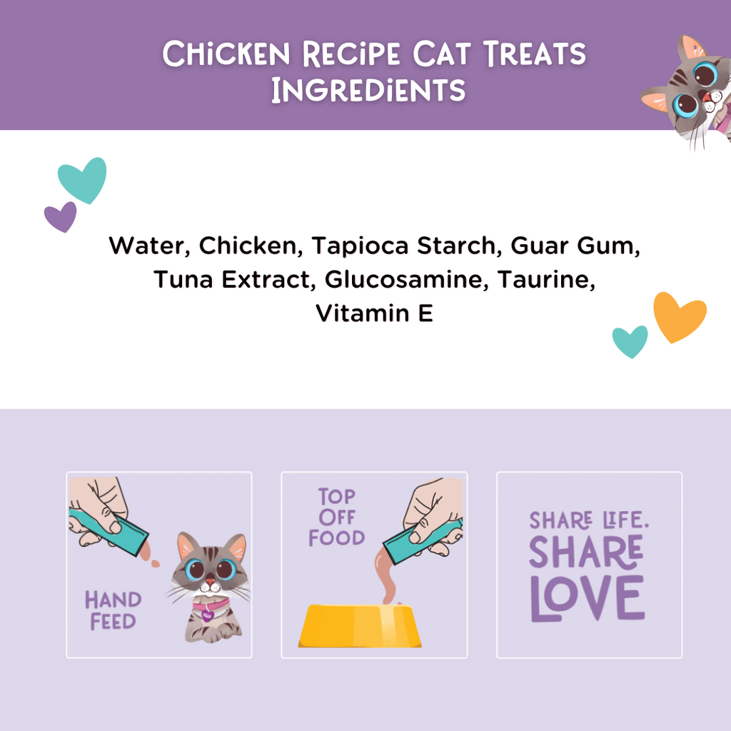 Chicken Cat Treats by Love, Nala - Chicken Mousse, 4-Pack