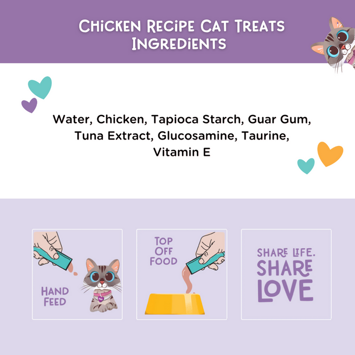 Chicken Cat Treats by Love, Nala - Chicken Mousse, 4-Pack