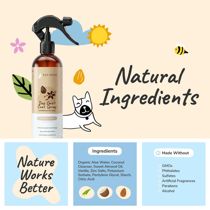 Dog Smell Coat Spray (almond+vanilla)