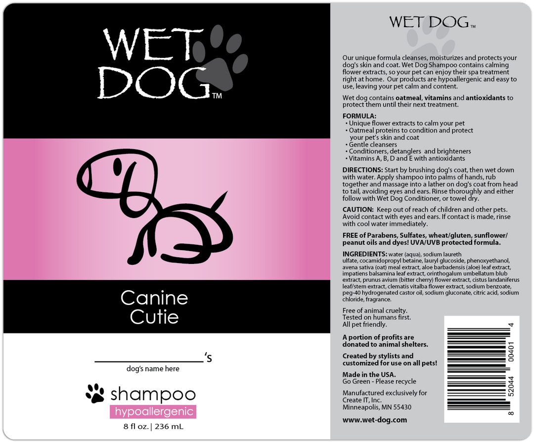 Wet Dog Canine Cutie Calming Dog Shampoo