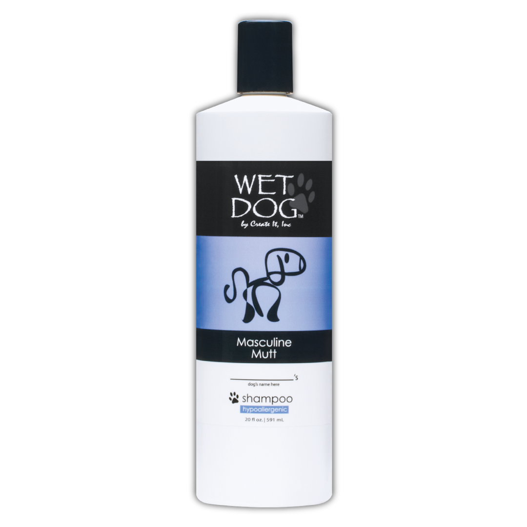 Masculine Mutt Calming Dog Shampoo - Wet Dog