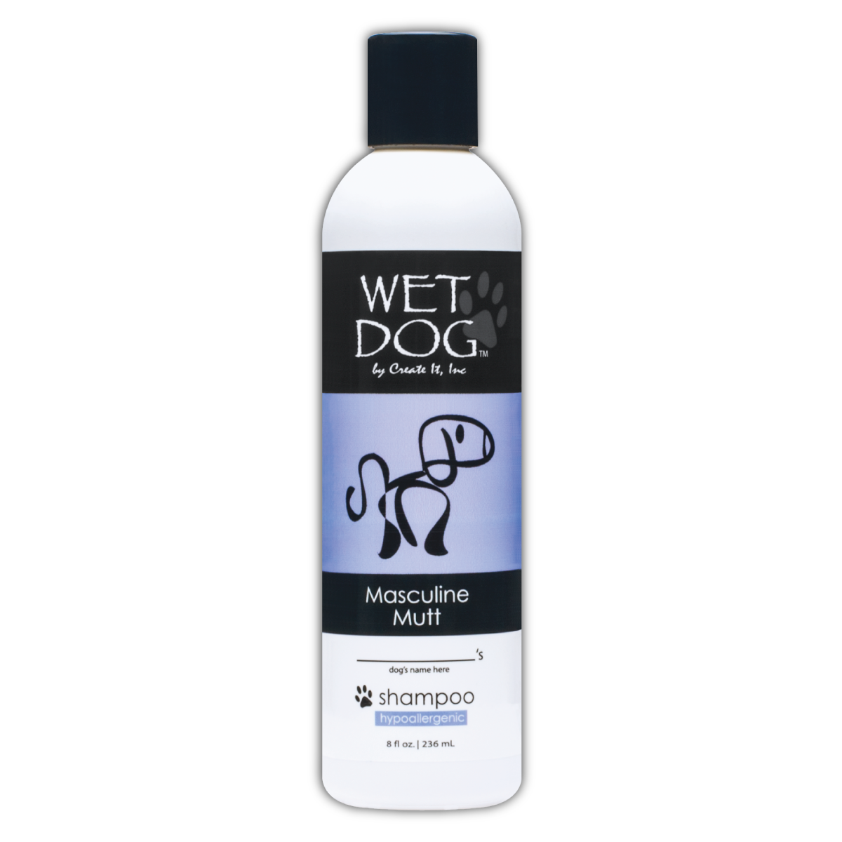 Masculine Mutt Calming Dog Shampoo - Wet Dog
