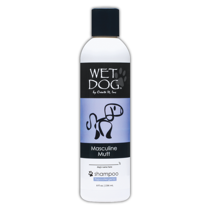 Masculine Mutt Calming Dog Shampoo - Wet Dog
