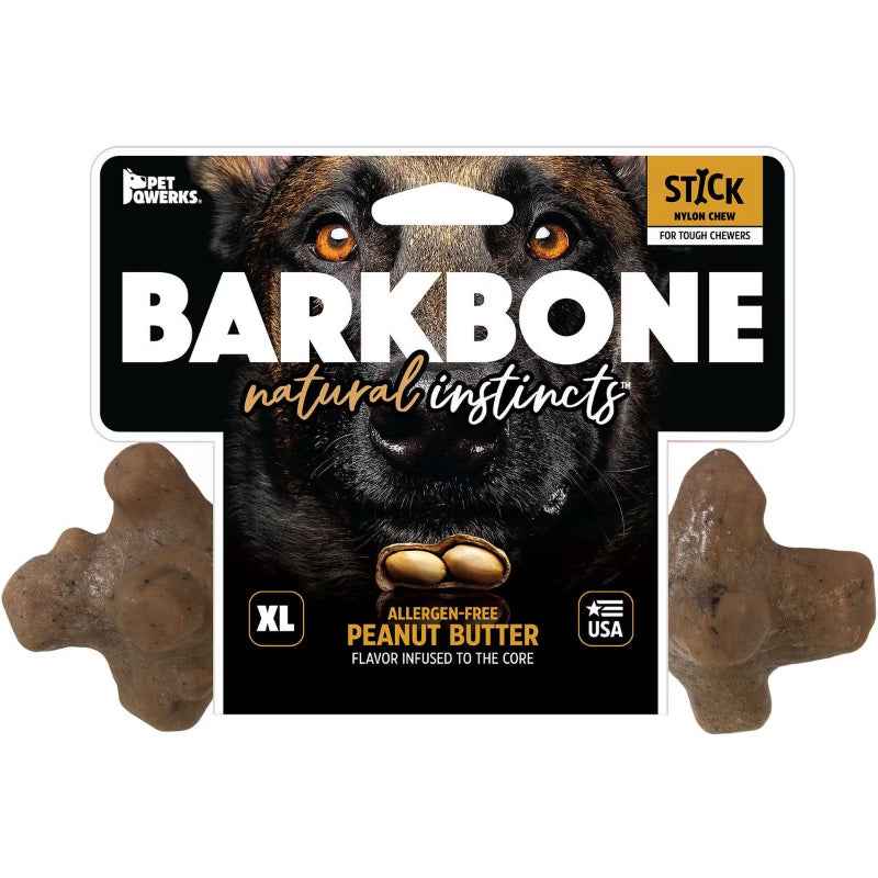 BarkBone Natural Instincts Stick Peanut Butter Infused Nylon Dog Chew