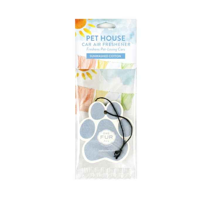 Sunwashed Cotton Car Air Freshener–pet House by One Fur All