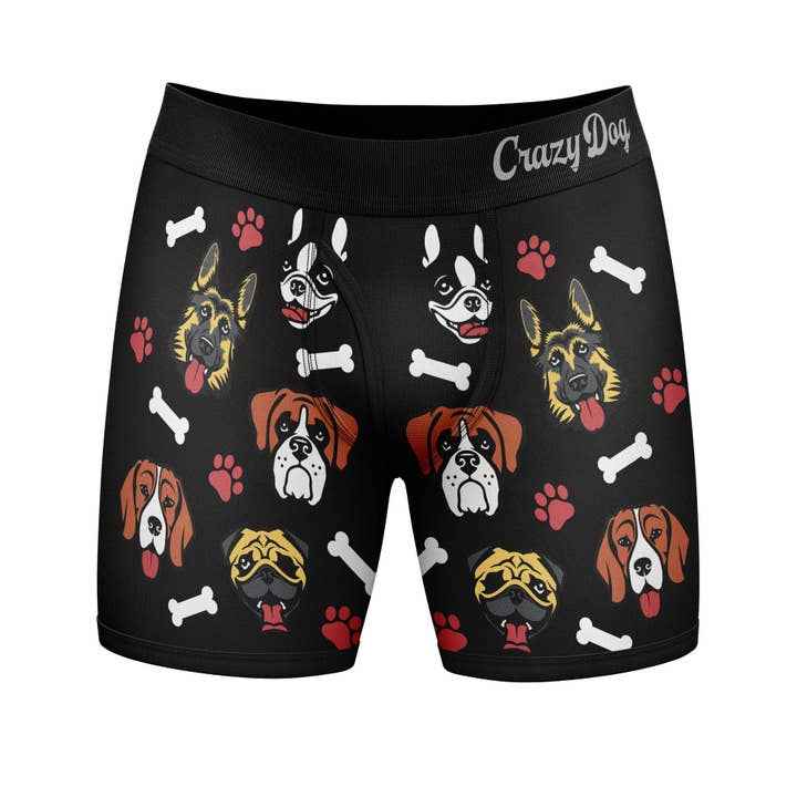 Funny Boxer Briefs for Men Dog Lovers