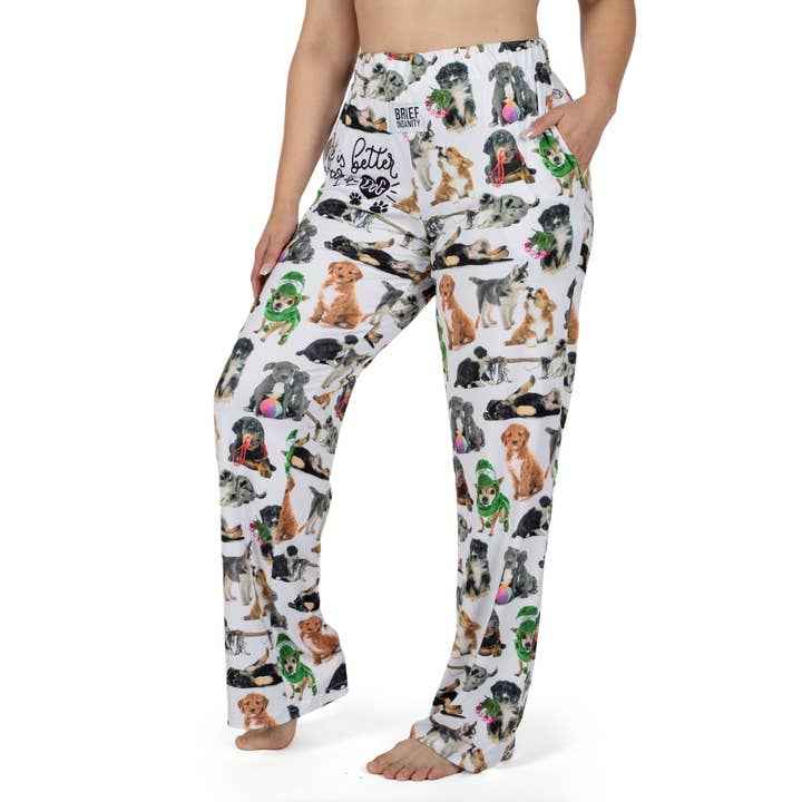 Dog Lover Lounge Pants, Life Is Better – Brief Insanity