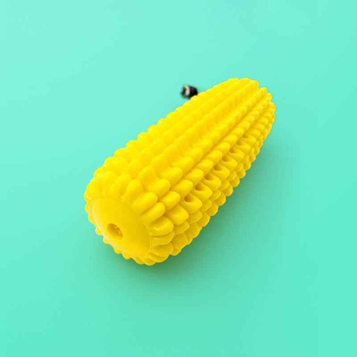 Corn-Shaped Dental Chew Toy - Yellow