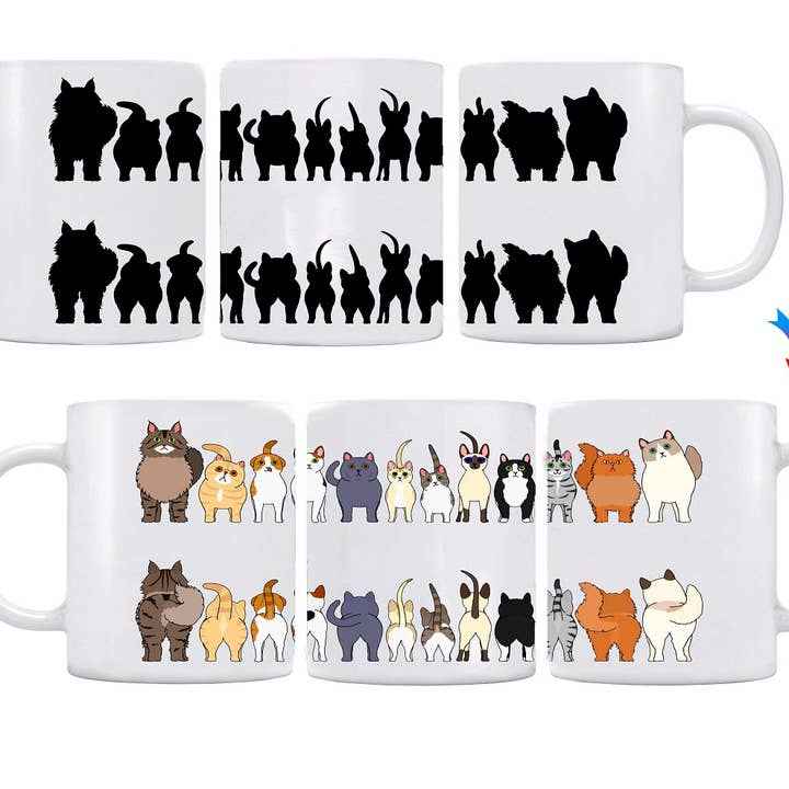 Color Changing Dog Mug with Thermochromic Design by Sunkiss