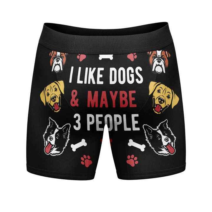 Funny Boxer Briefs for Men Dog Lovers