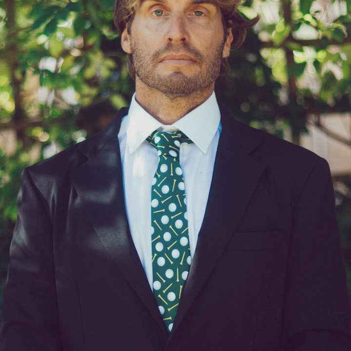 Golf Balls Joke Necktie for Golfers