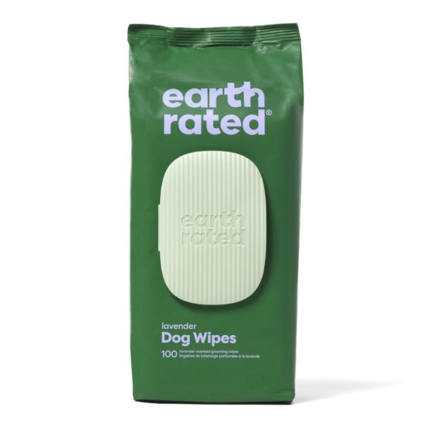 Earth Rated Lavender Dog Grooming Wipes 100ct